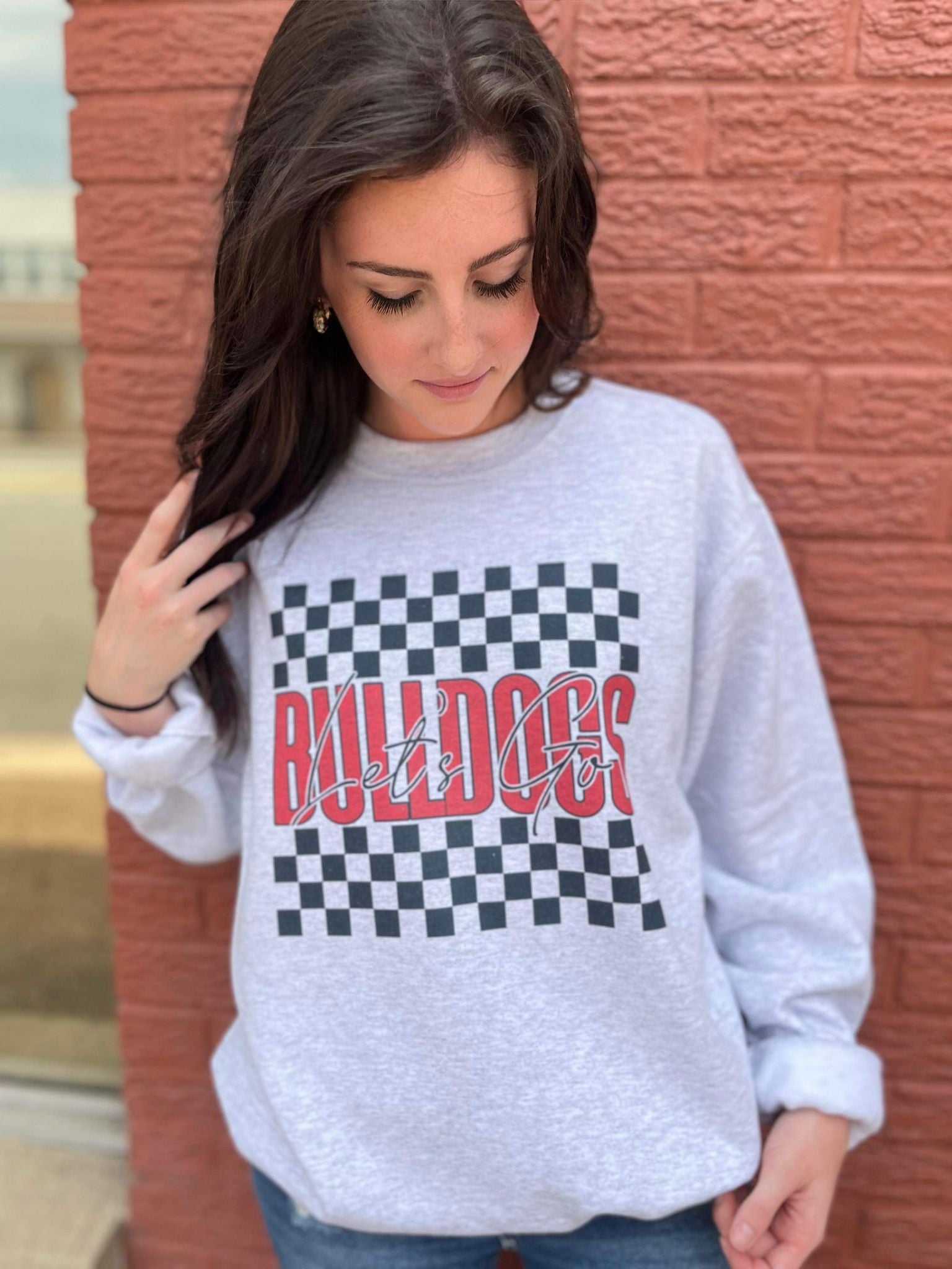 Checkered Mascot Sweatshirt