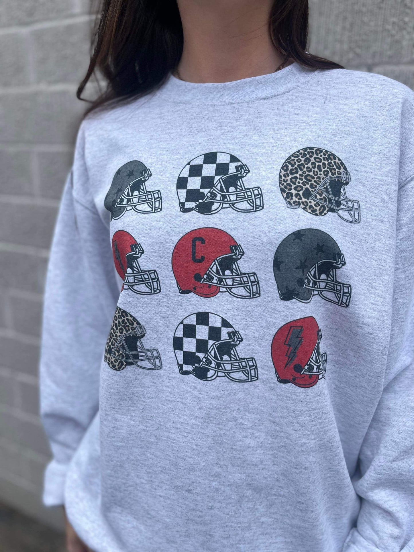 Custom Football Helmet Sweatshirt