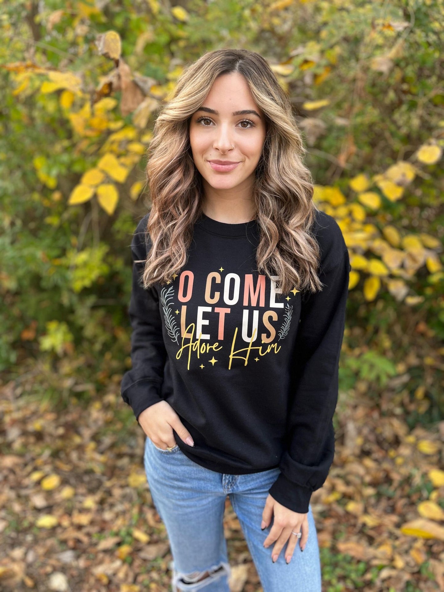 Let Us Adore Him Sweatshirt