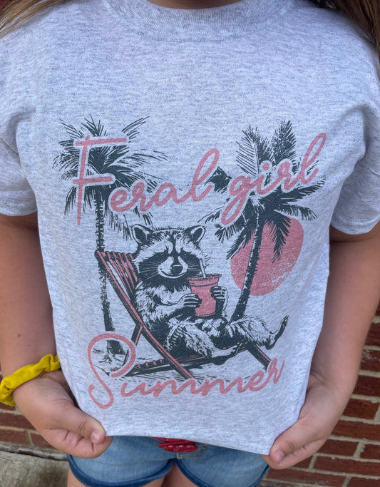 Feral Girl Summer Youth Tee