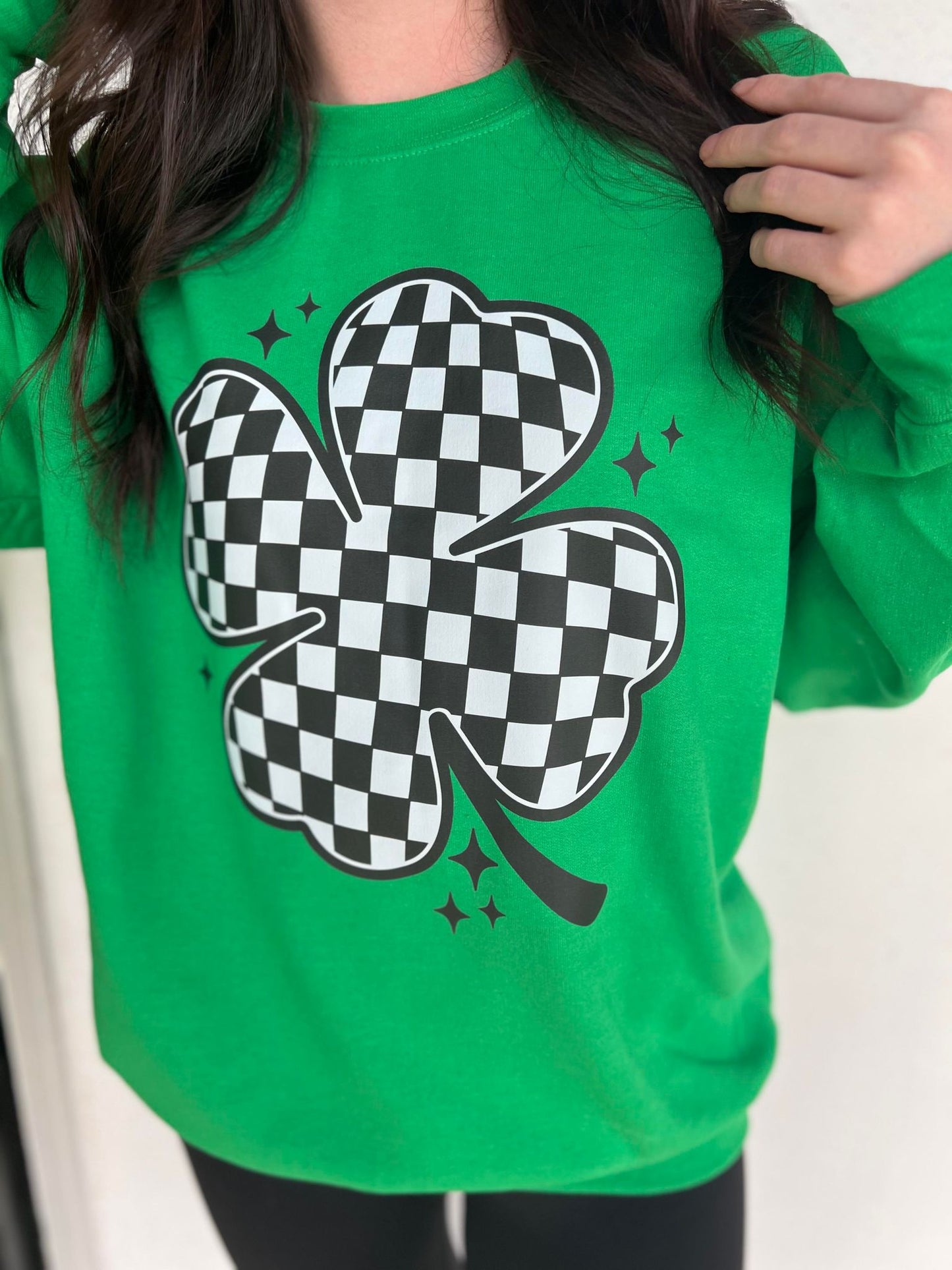 Checkered Clover Sweatshirt