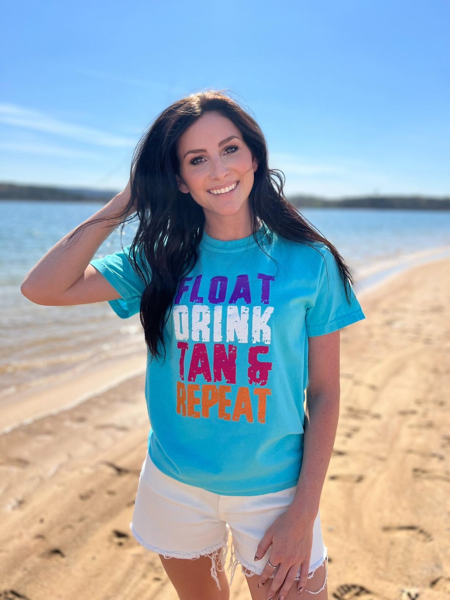 Float Drink Tan Repeat Tee