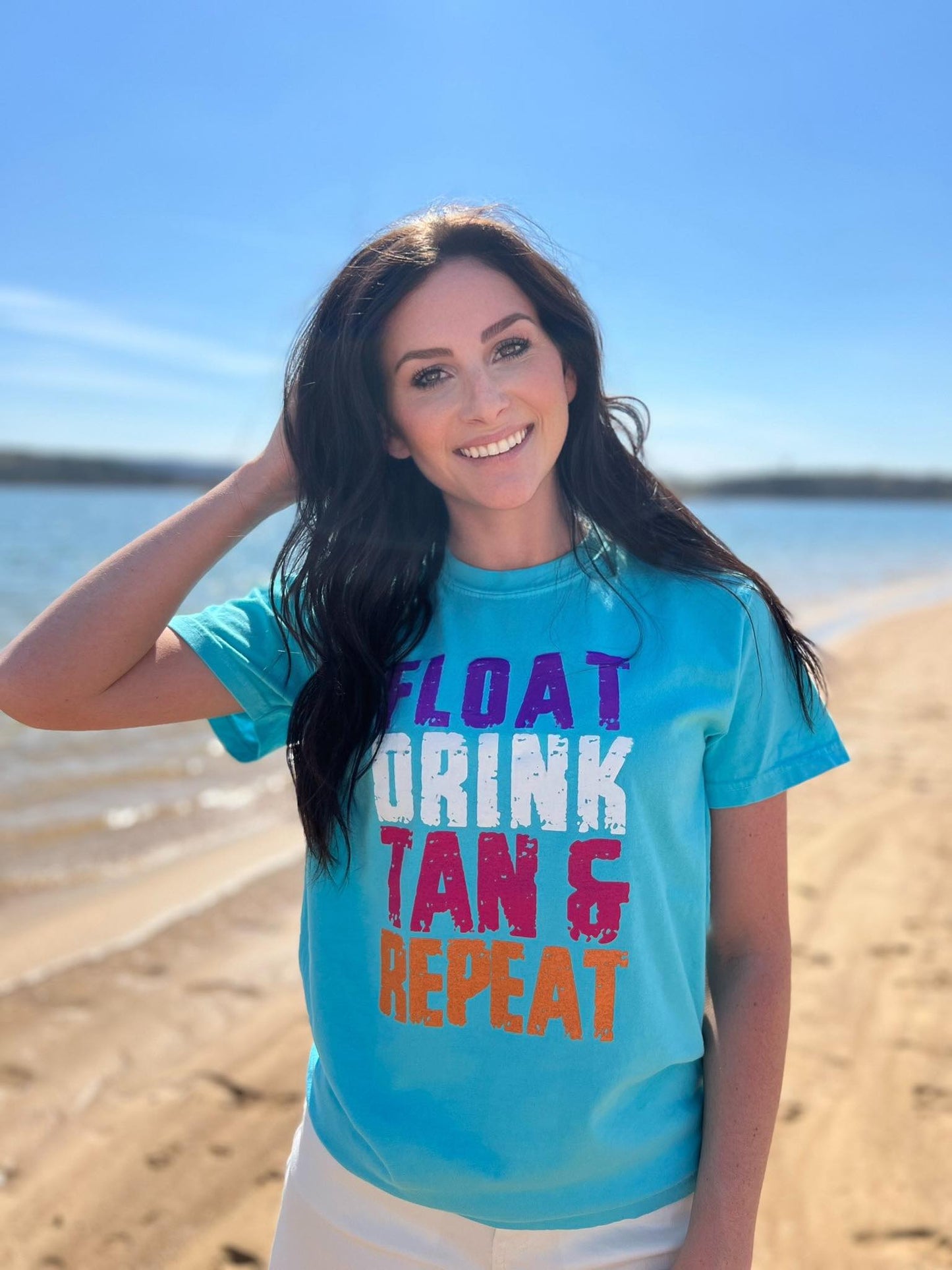 Float Drink Tan Repeat Tee