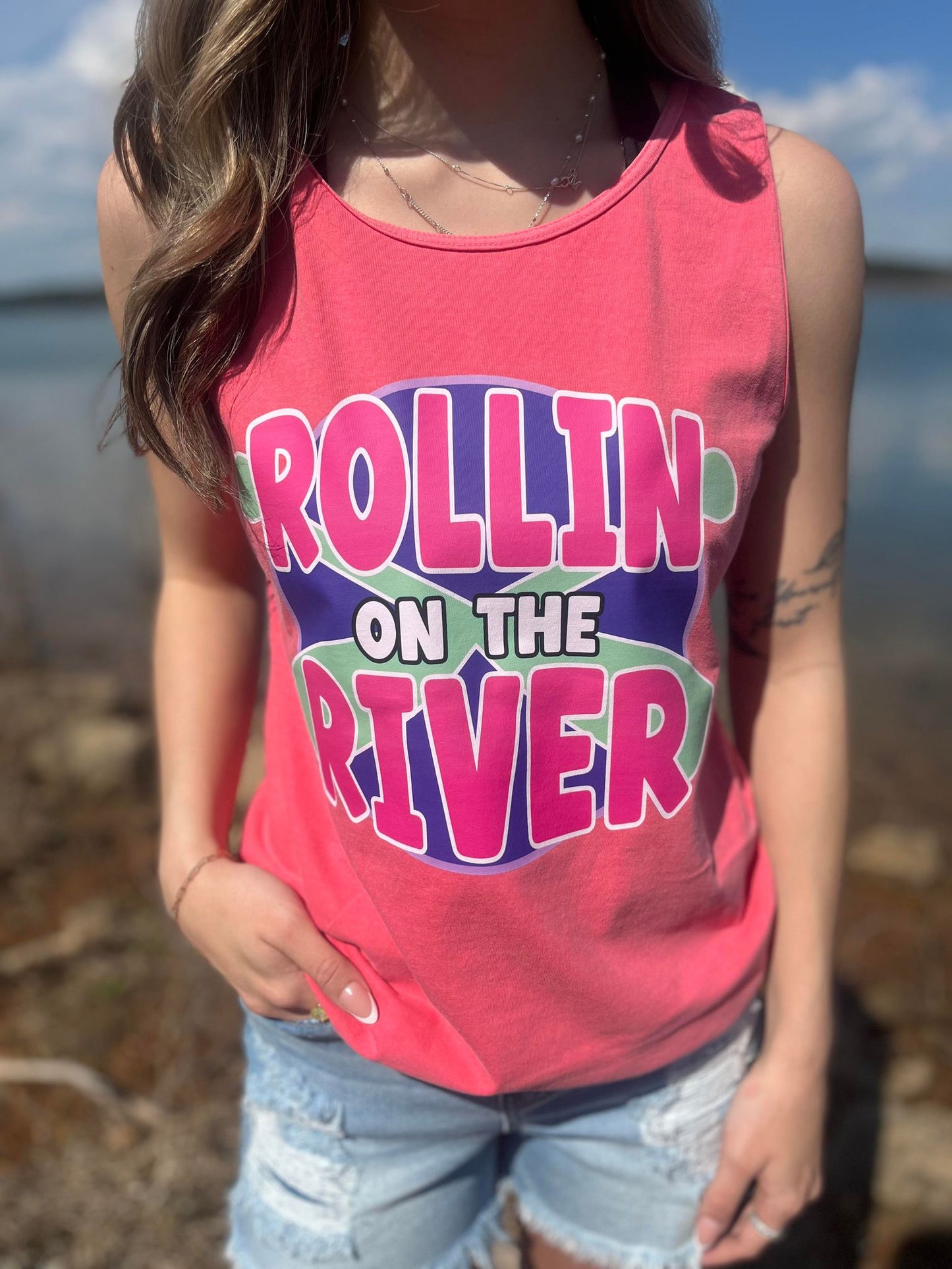 Rollin On The River Tank Top