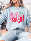 MERRY AND BRIGHT BOW SWEATSHIRT