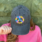 Floral Peace Embroidered Hat