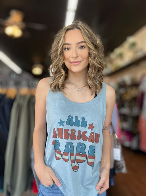 All American Babe Tank-ask apparel wholesale