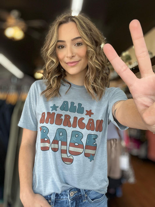 All American Babe Tee-ask apparel wholesale