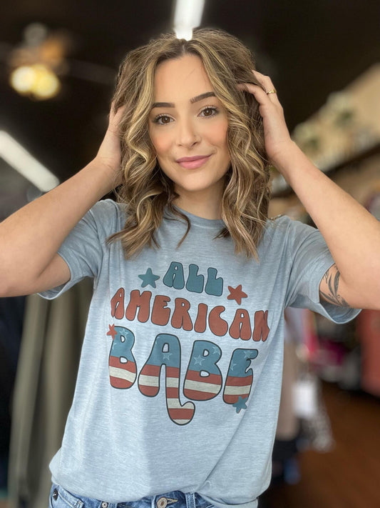 All American Babe Tee-ask apparel wholesale