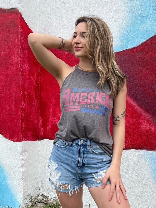 America The Beautiful Tank ask apparel wholesale 