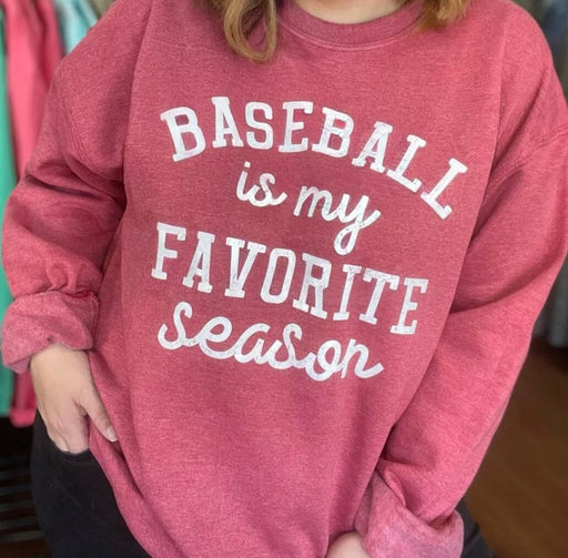 Baseball is My Favorite Season Sweatshirt ask apparel wholesale 