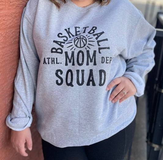 Basketball Mom Squad Sweatshirt ask apparel wholesale 