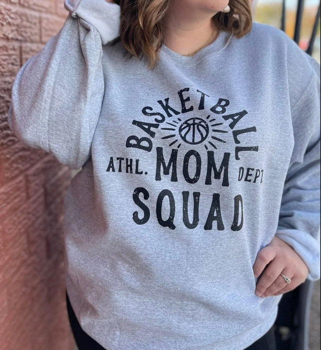 Basketball Mom Squad Sweatshirt ask apparel wholesale 