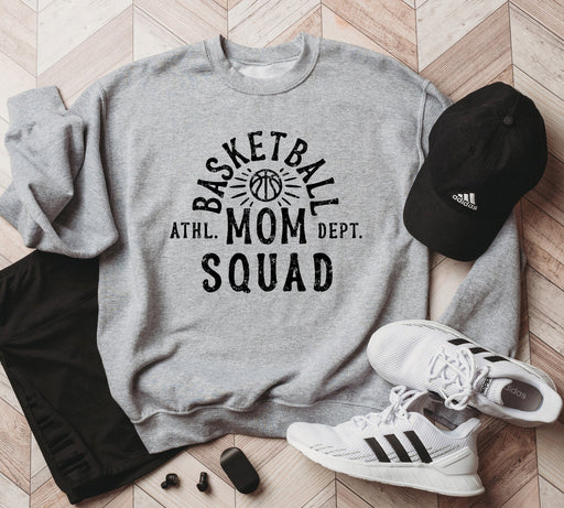Basketball Mom Squad Sweatshirt-ask apparel wholesale