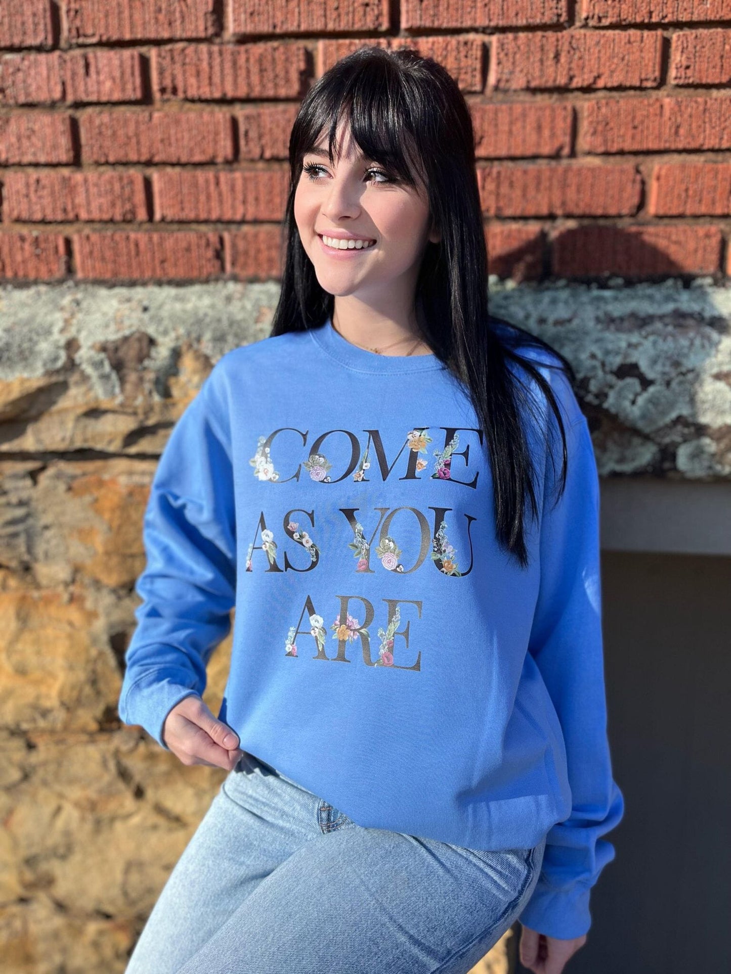 Come As You Are Sweatshirt-ask apparel wholesale