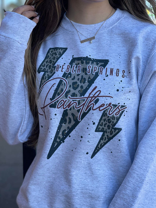 Custom Lightning Mascot Sweatshirt-ask apparel wholesale