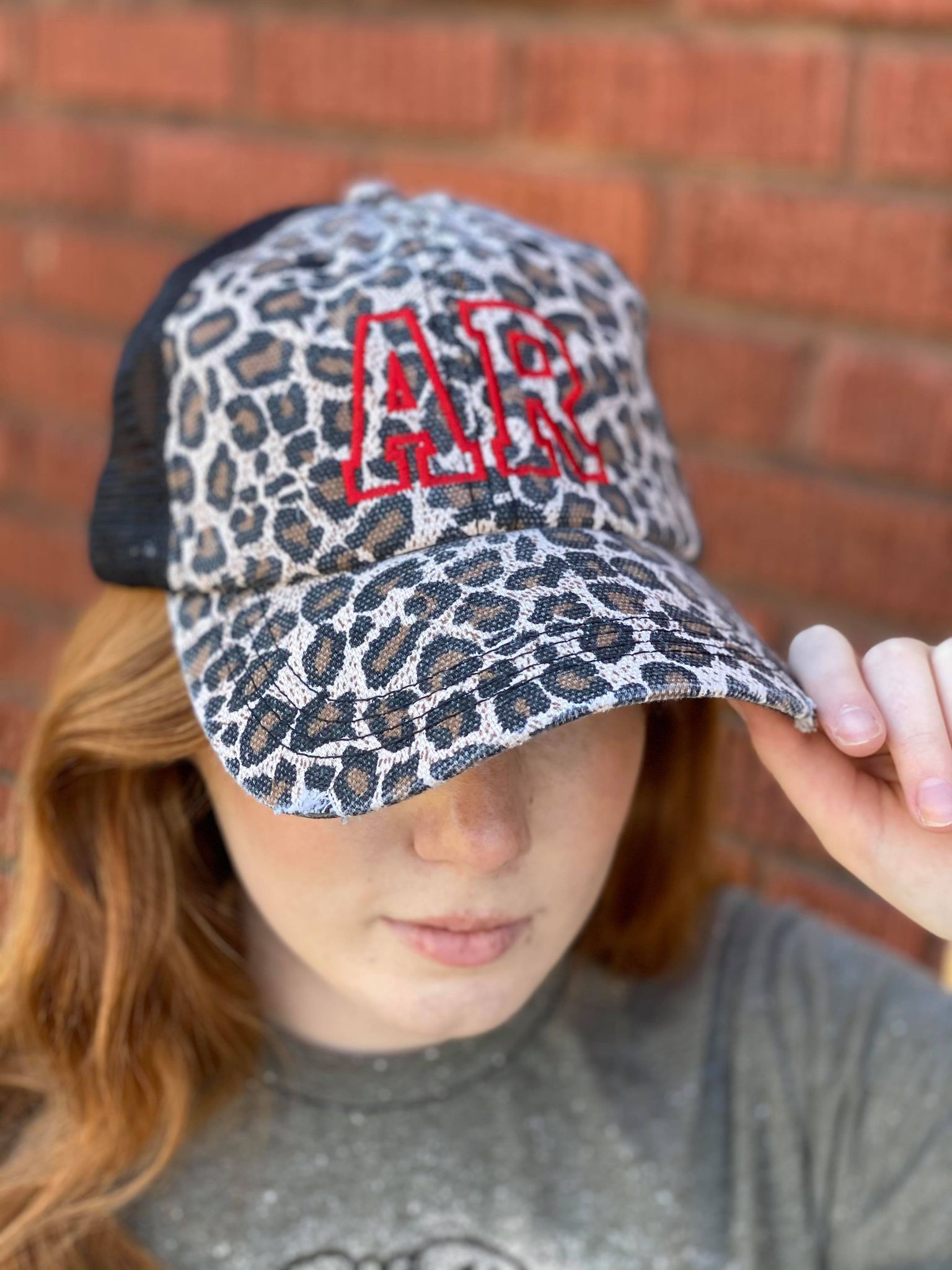 Custom Leopard State Hat-ask apparel wholesale