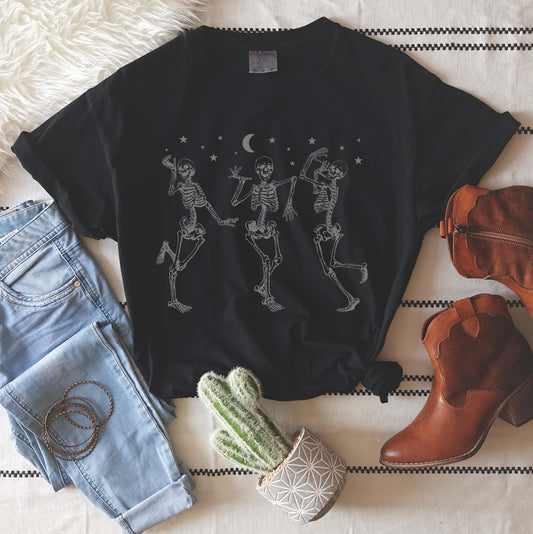 Dancing Skeleton Tee-ask apparel wholesale