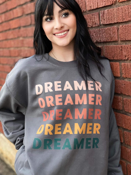 Dreamer Repeat Sweatshirt-ask apparel wholesale