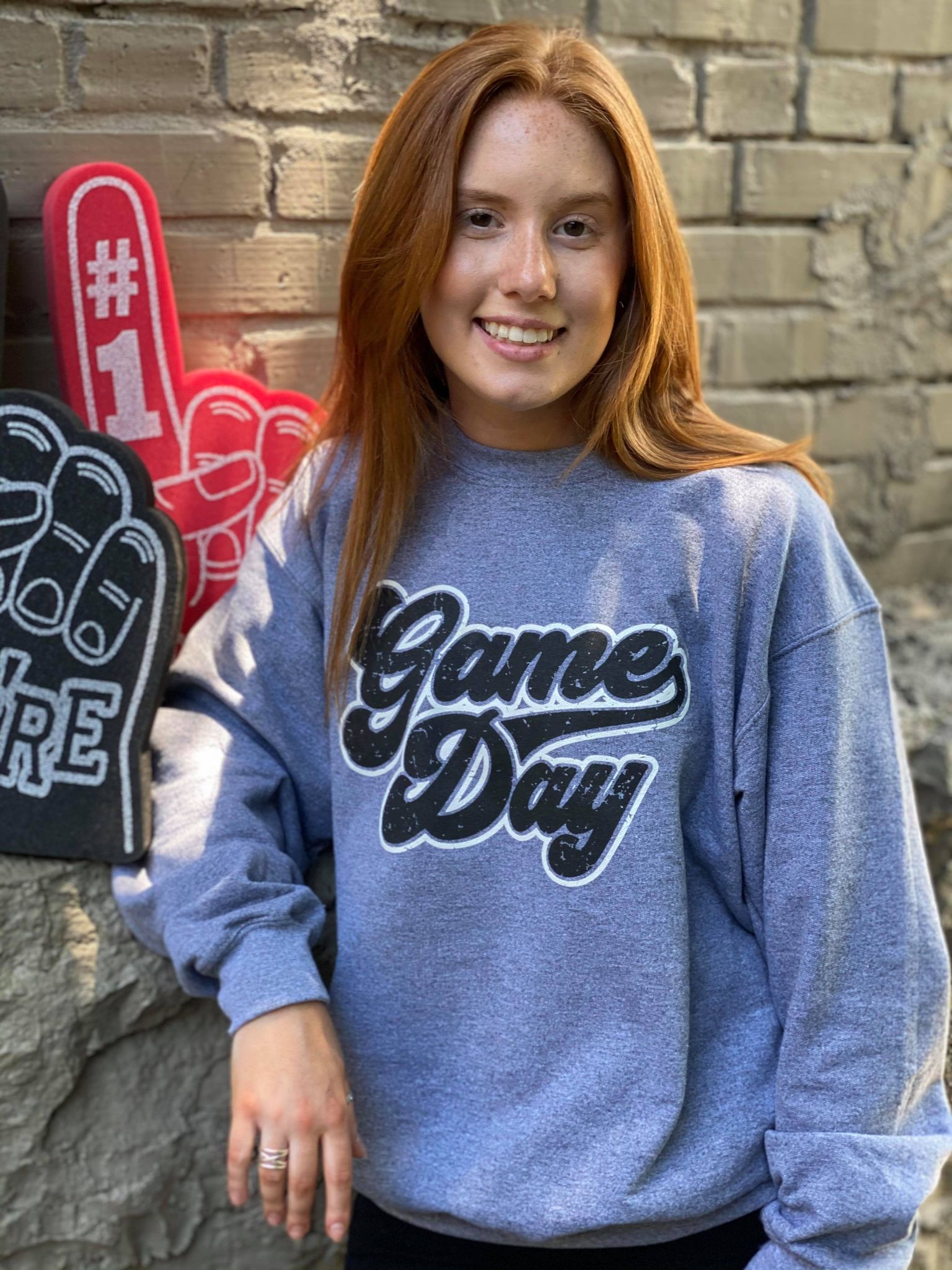 Game Day Sweatshirt-ask apparel wholesale
