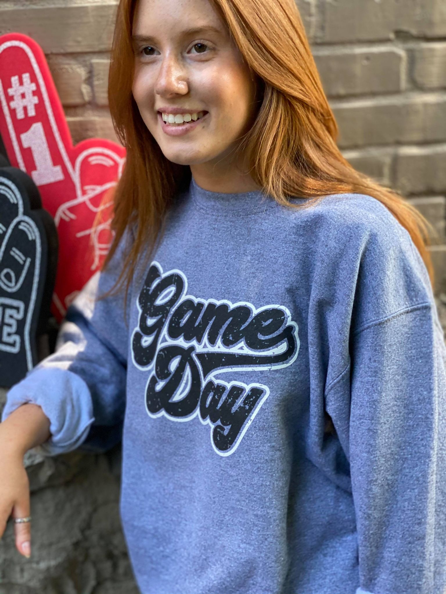 Game Day Sweatshirt-ask apparel wholesale