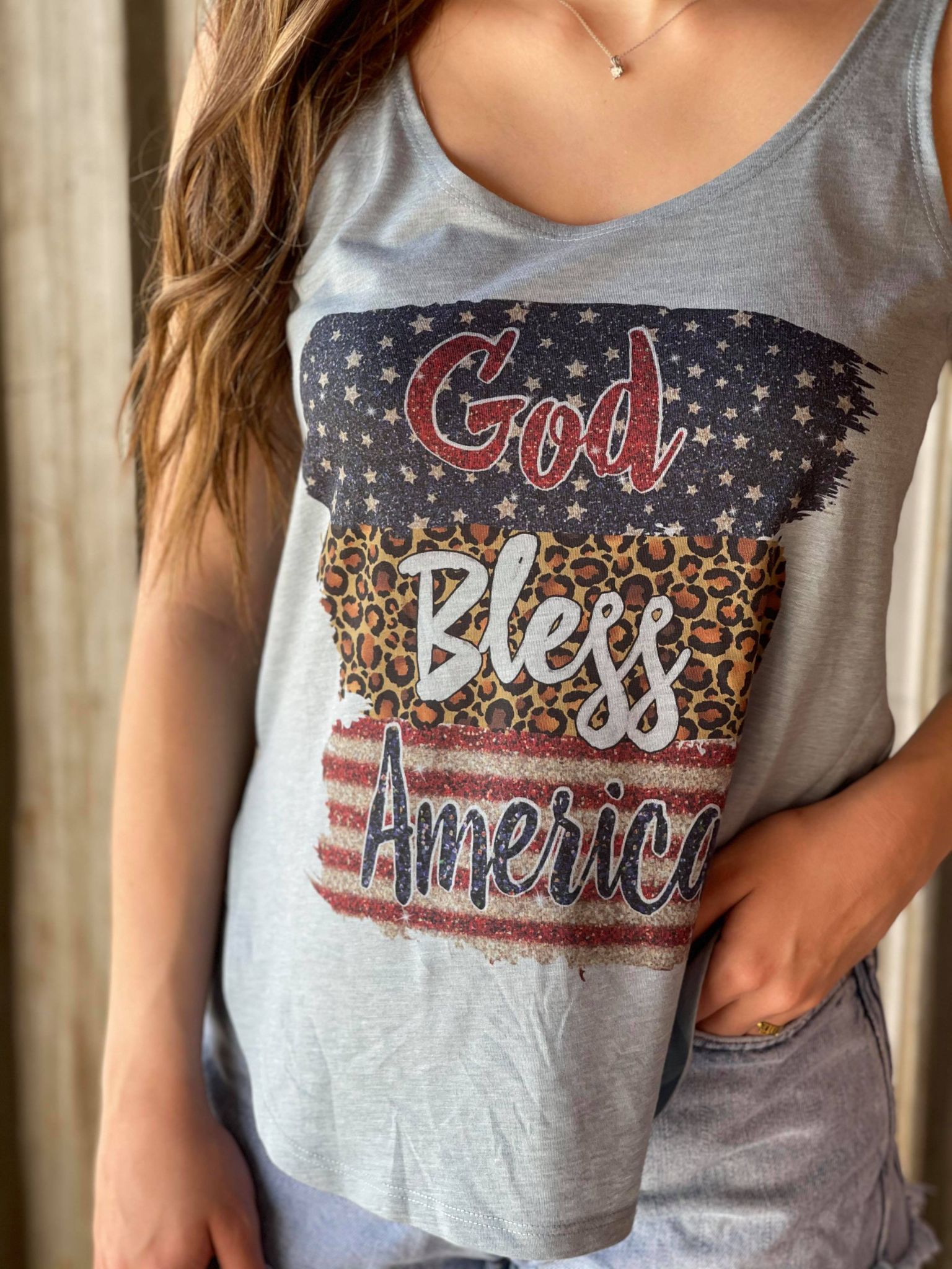 God Bless American Tank Top-ask apparel wholesale
