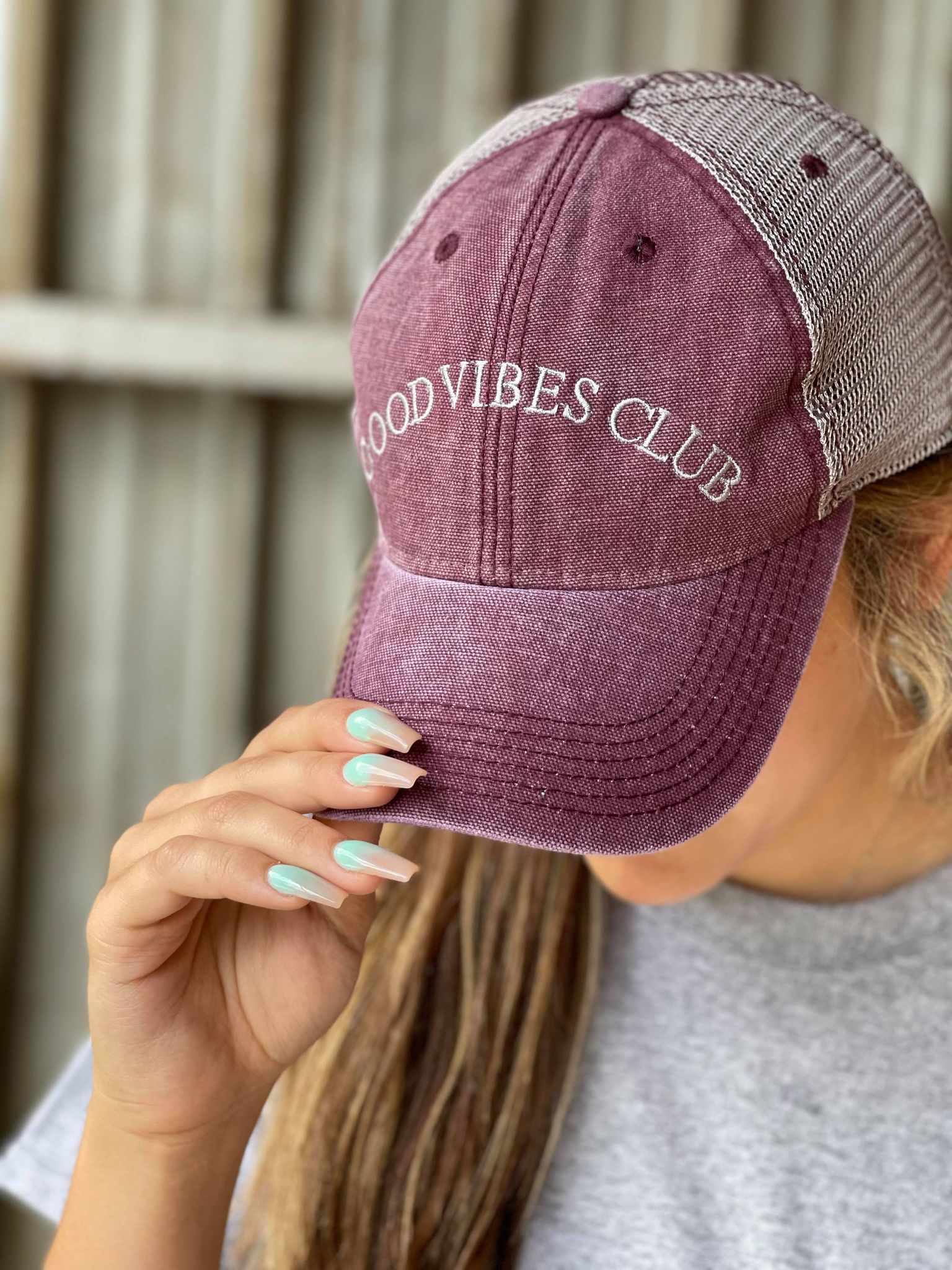 Good Vibes Club Hat-ask apparel wholesale