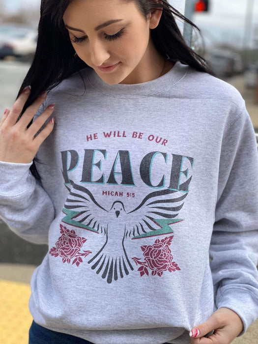 He Will Be Our Peace ask apparel wholesale Small Sweatshirt 