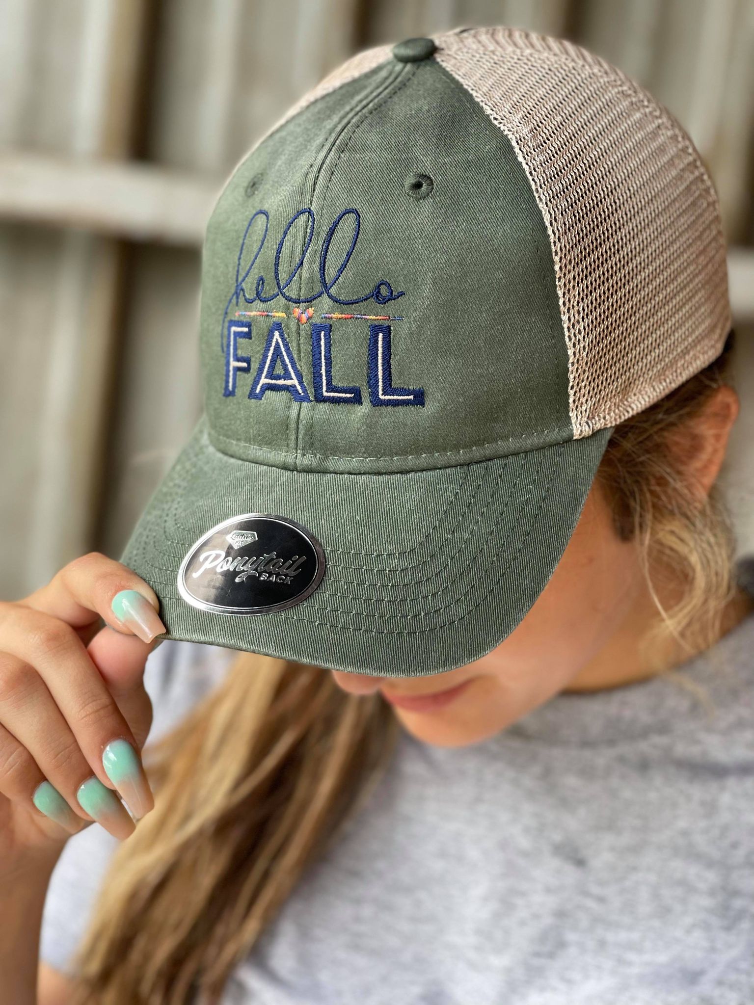 Hello Fall Hat-ask apparel wholesale