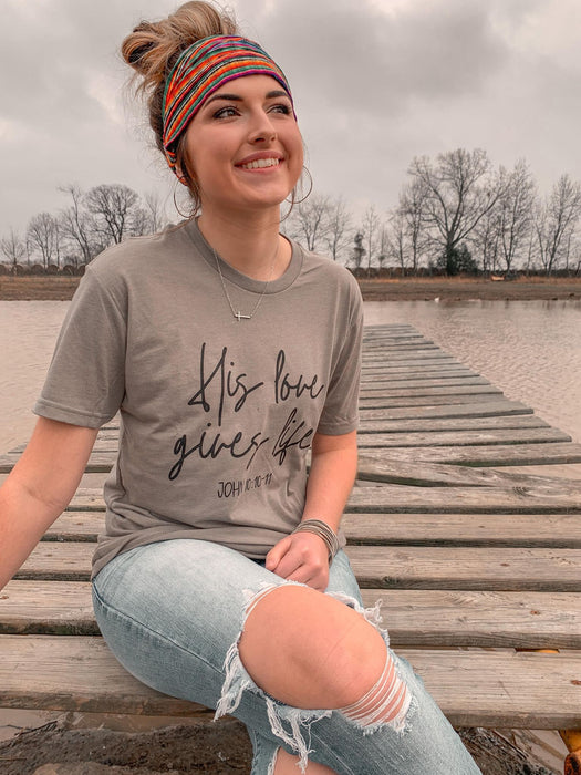 His Love Gives Life Tee-ask apparel wholesale