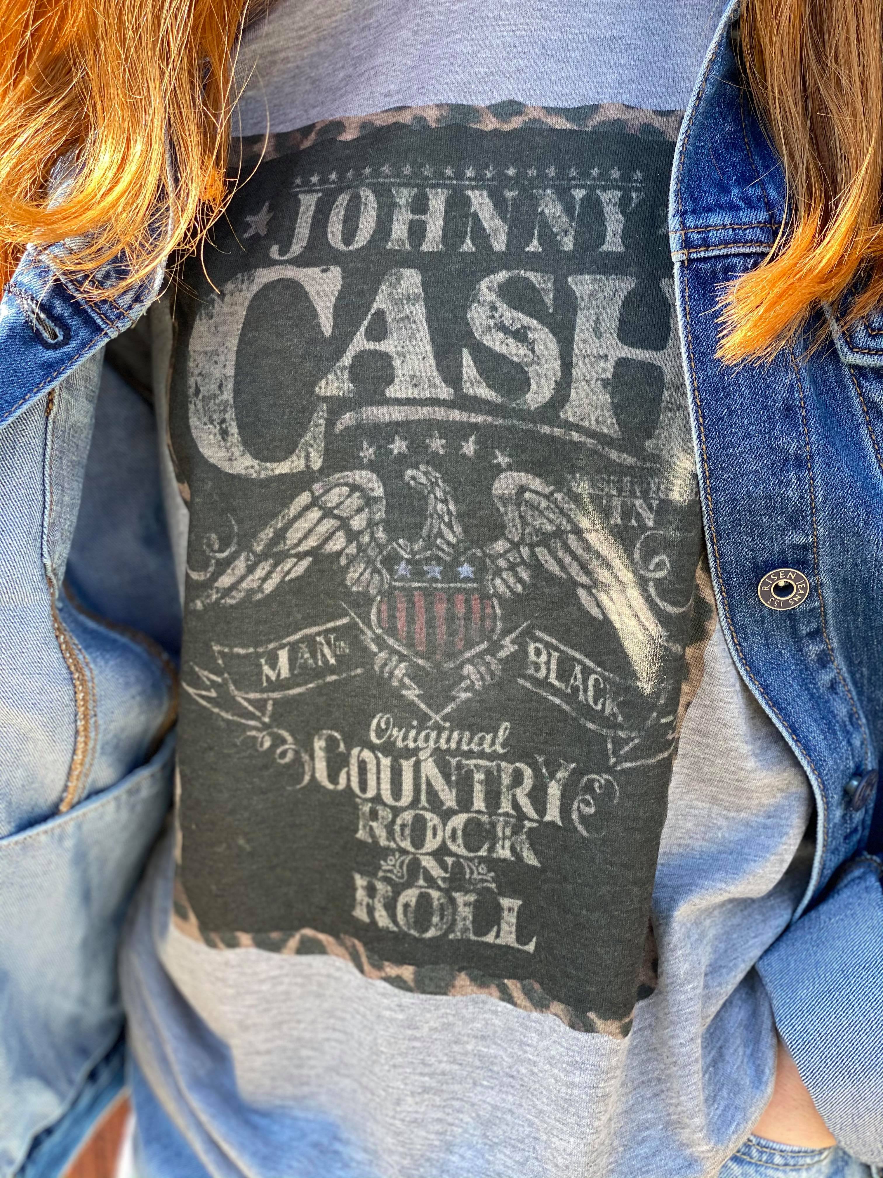 Johnny Cash Long Sleeve-ask apparel wholesale