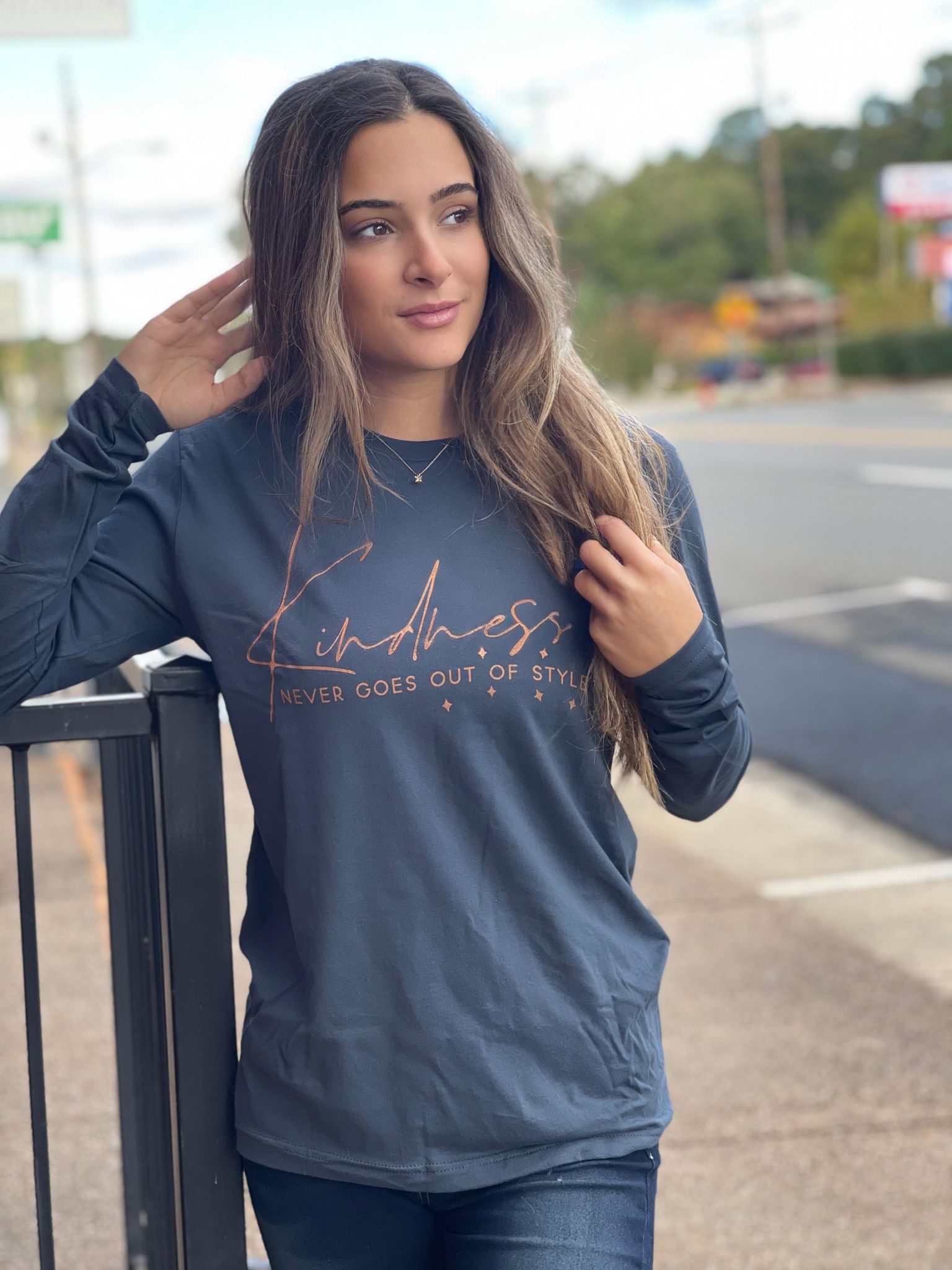Kindness Never Goes Out Of Style Long Sleeve-ask apparel wholesale