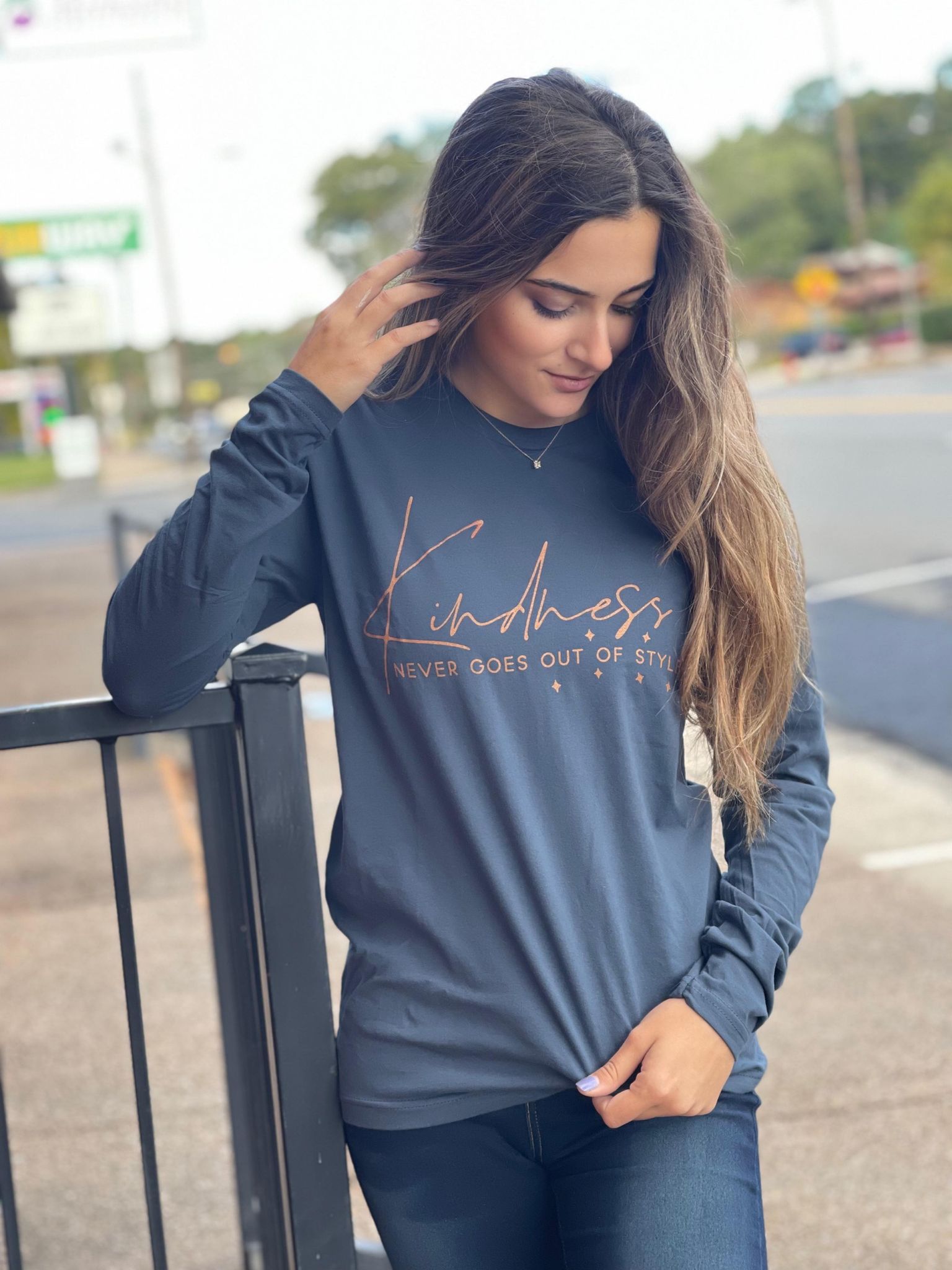 Kindness Never Goes Out Of Style Long Sleeve-ask apparel wholesale