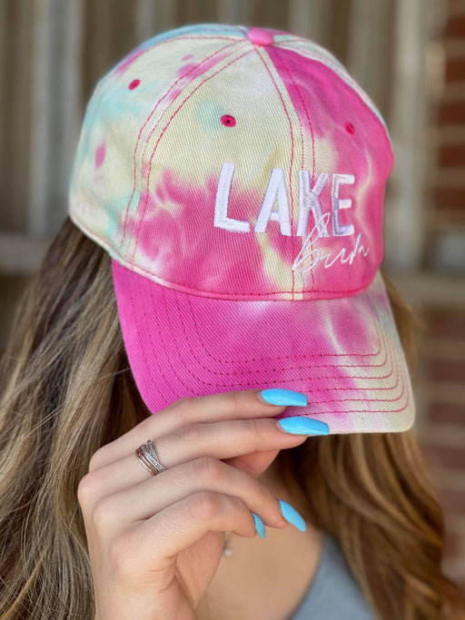 Lake Bum Tie Dye Hat-ask apparel wholesale
