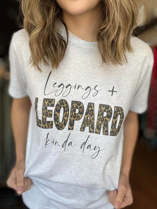 Leggings and Leopard Tee-ask apparel wholesale