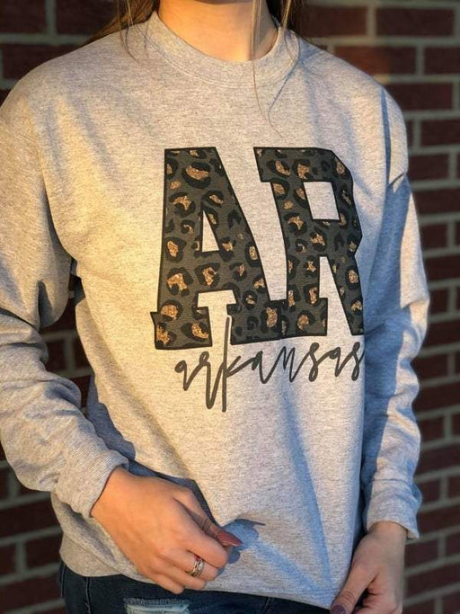Leopard State Sweatshirt-ask apparel wholesale