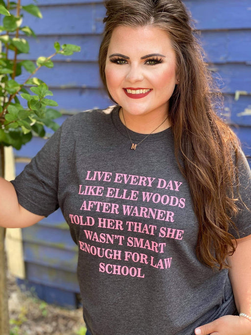 Live Like Elle Woods Tee-ask apparel wholesale