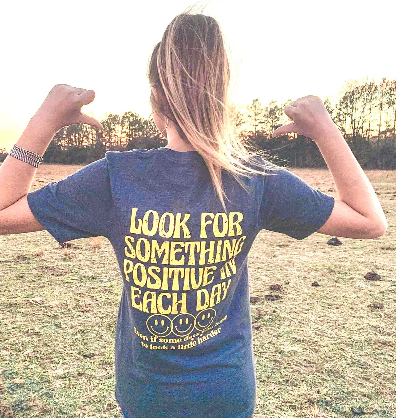 Look For Something Positive Tee ask apparel wholesale 