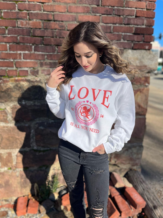 Love Is All You Need Sweatshirt-ask apparel wholesale