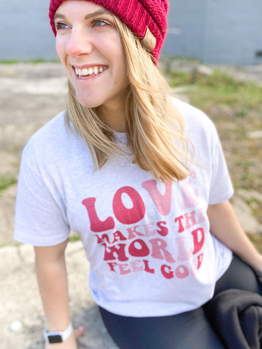 Love Makes The World Feel Good-ask apparel wholesale