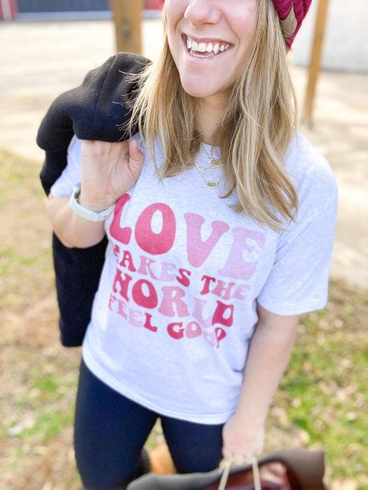 Love Makes The World Feel Good-ask apparel wholesale