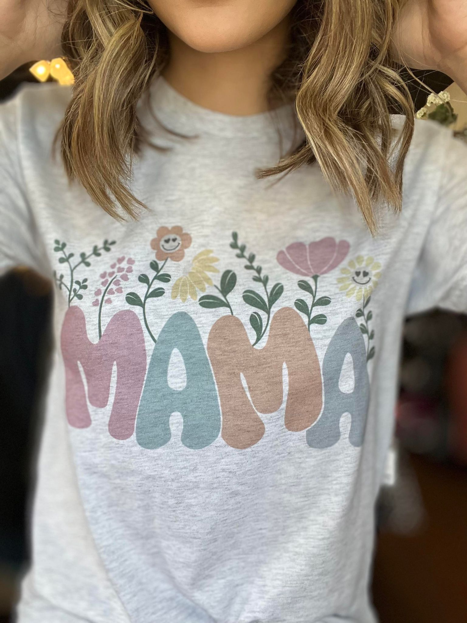 Mama Floral Tee-ask apparel wholesale