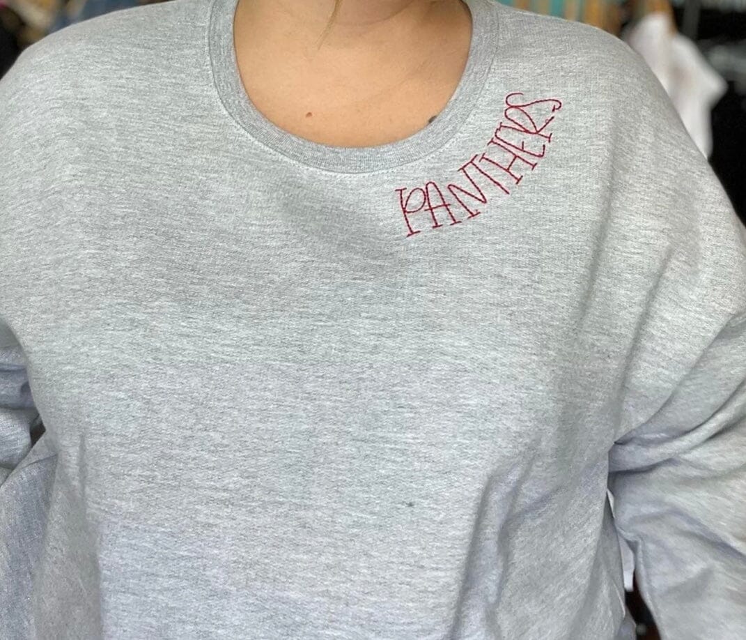 Mascot Embroidery Sweatshirt ask apparel wholesale 