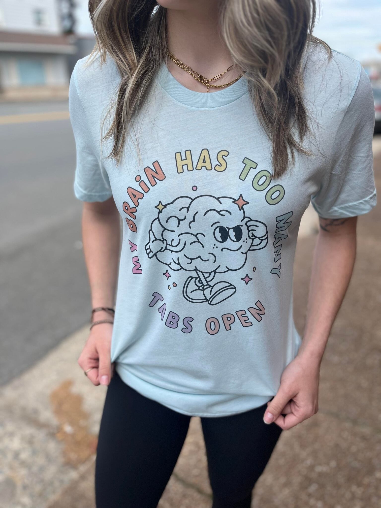 My Brain Has Too Many Tabs Tee ask apparel wholesale 