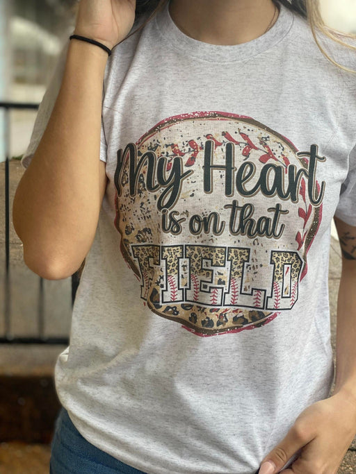My Heart Is On That Field Tee-ask apparel wholesale