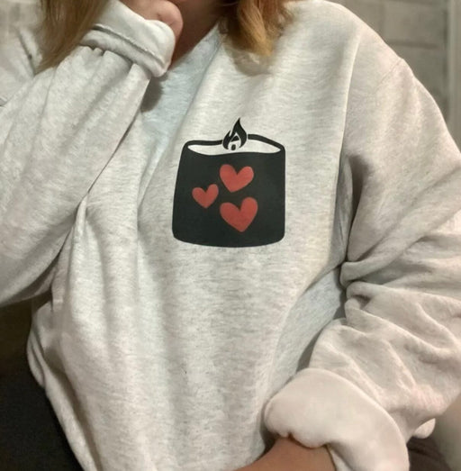 My Love is Like a Candle Sweatshirt ask apparel wholesale 