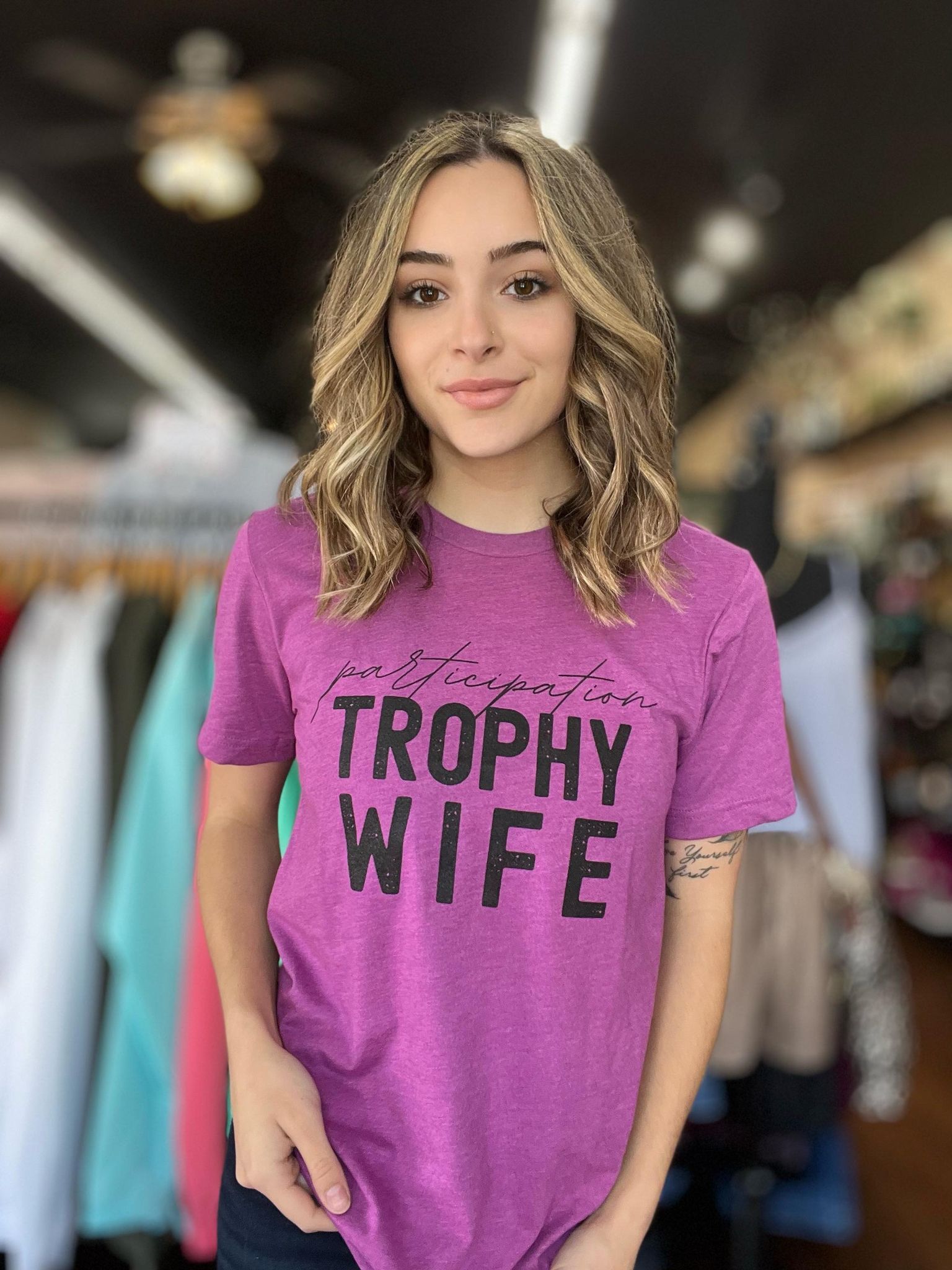 Participation Trophy Wife Tee-ask apparel wholesale