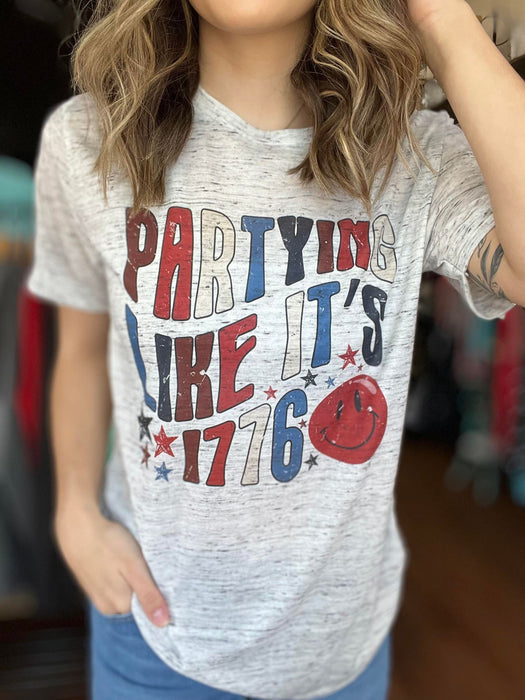 Partying Like It's 1776 Tee-ask apparel wholesale