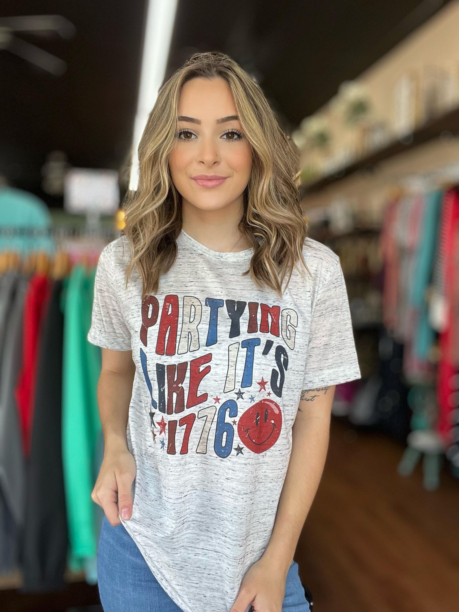 Partying Like It's 1776 Tee-ask apparel wholesale