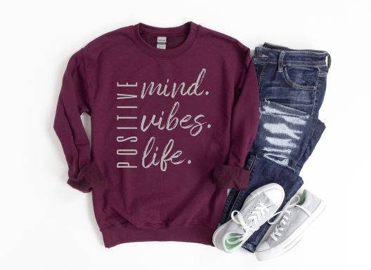 Positive Everything Sweatshirt-ask apparel wholesale